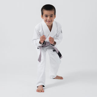 BJJ Gi bambino Kingz Kore V2 IBJJF Bianco