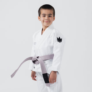 BJJ Gi bambino Kingz Kore V2 IBJJF Bianco