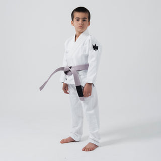 BJJ Gi bambino Kingz Kore V2 IBJJF Bianco