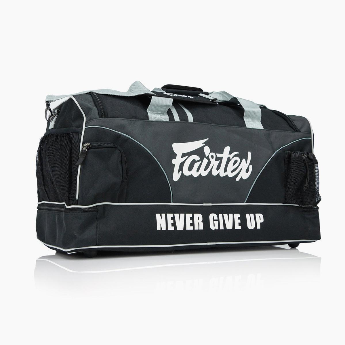 Borsone da palestra Fairtex BAG2 Nero-grigio-Combat Arena