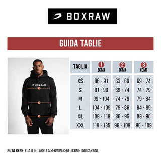 Felpa Boxraw Sparring Club Oversize con cappuccio e zip