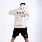 Felpa Boxraw Sparring Club Oversize con cappuccio Beige-Combat Arena