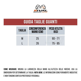 Guanti da sacco Rival RB5 Nero