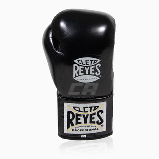 Guantoni Cleto Reyes Professional CB2 Nero-Argento con lacci