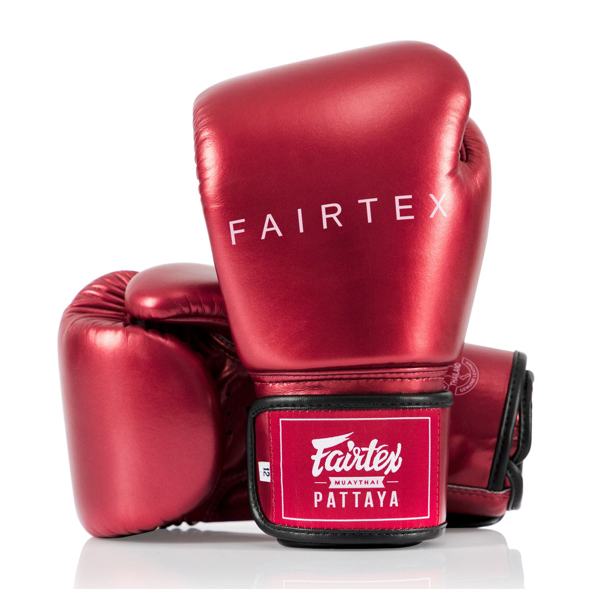 Guantoni Muay Thai Fairtex Metallic BGV22 Rosso