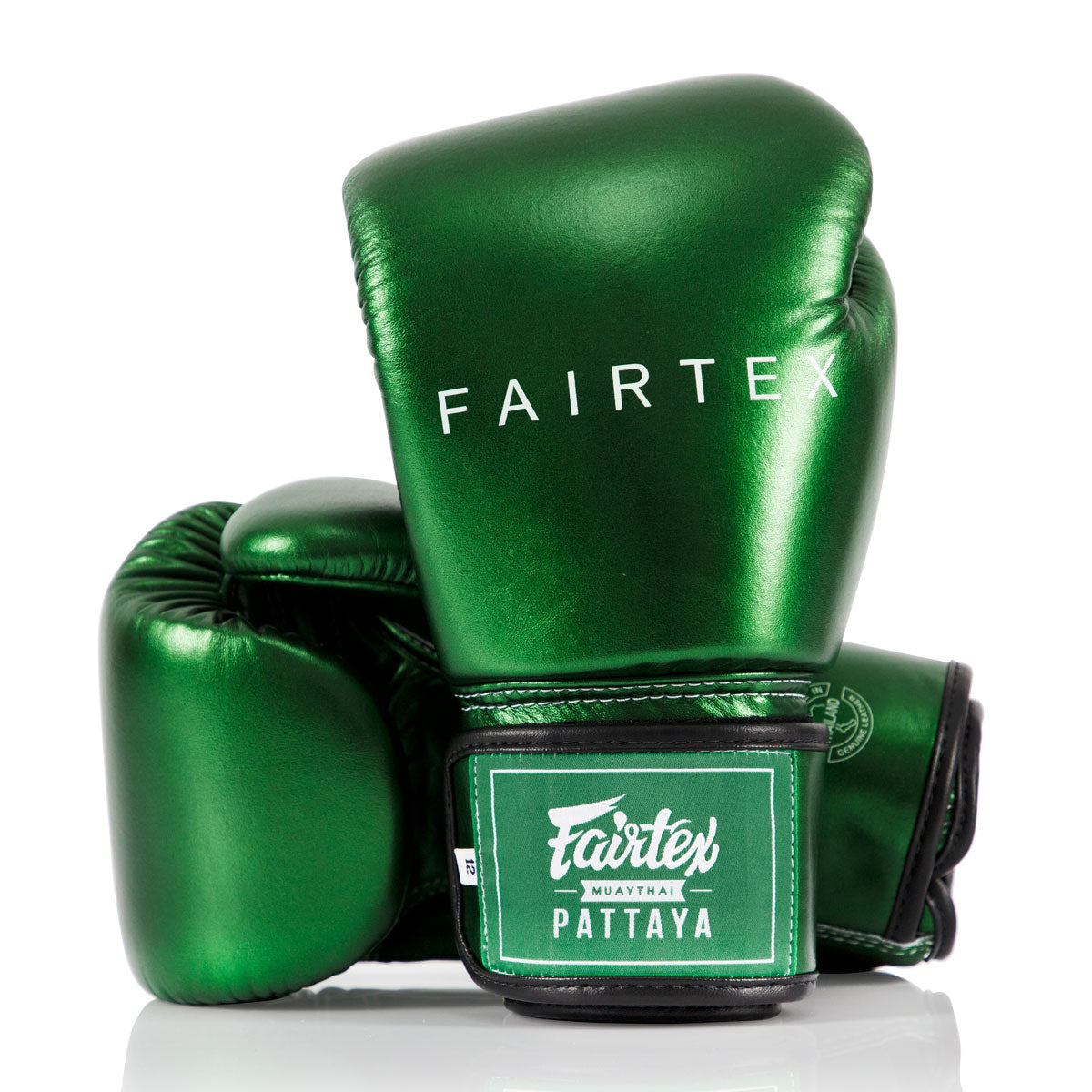 Guantoni Muay Thai Fairtex Metallic BGV22 Verde