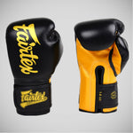 Guantoni Muay Thai Fairtex Super Sparring BGV18 Nero-oro