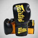 Guantoni Muay Thai Fairtex Super Sparring BGV18 Nero-oro