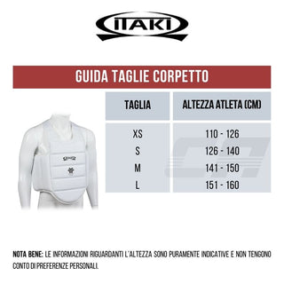 Corpetto Karate Itaki U14 FIJLKAM Art.69J