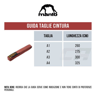 Cintura BJJ Manto Motto Nero