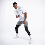 T-shirt Boxraw HRDR FSTR SMTR Oversize Bianco