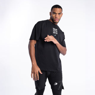 T-shirt Boxraw HRDR FSTR SMTR Oversize Nero
