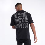 T-shirt Boxraw HRDR FSTR SMTR Oversize Nero