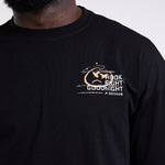 T-shirt Boxraw Hook Right Goodnight Oversize Nero-Combat Arena