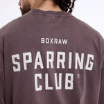 T-shirt Boxraw Sparring Club Oversize Marrone