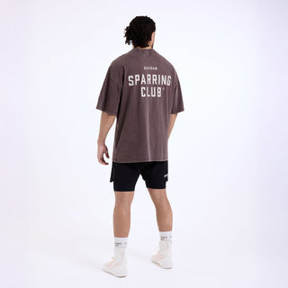 T-shirt Boxraw Sparring Club Oversize Marrone