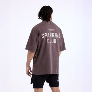 T-shirt Boxraw Sparring Club Oversize Marrone