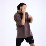 T-shirt Boxraw Sparring Club Oversize Marrone