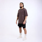 T-shirt Boxraw Sparring Club Oversize Marrone