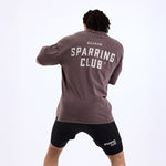T-shirt Boxraw Sparring Club Oversize Marrone