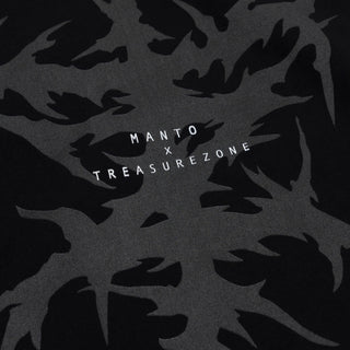 T-shirt oversize Manto Treasure Zone Nero