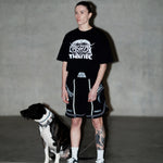 T-shirt oversize Manto Treasure Zone Nero