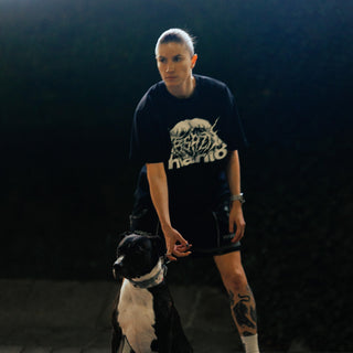 T-shirt oversize Manto Treasure Zone Nero