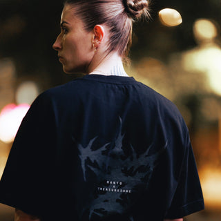 T-shirt oversize Manto Treasure Zone Nero