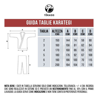 Karategi Tokaido Tsunami Gold Tradizionale