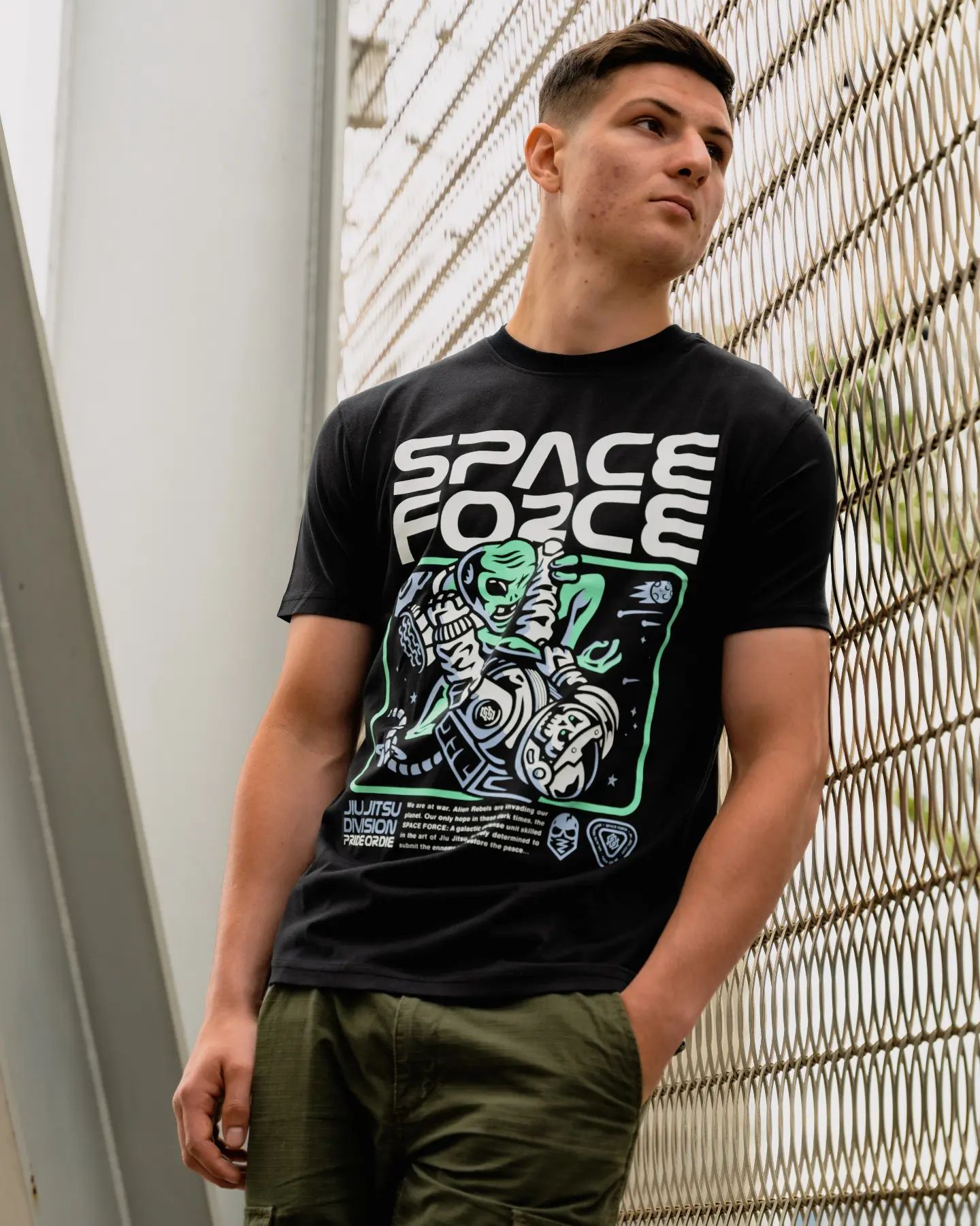 T-shirt Pride or Die Space Force-Combat Arena