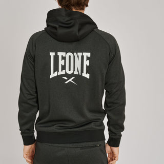 Felpa Leone Melange ABX611 con cappuccio