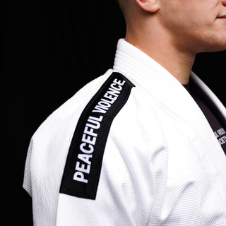 BJJ Gi Manto Society bianco-Combat Arena