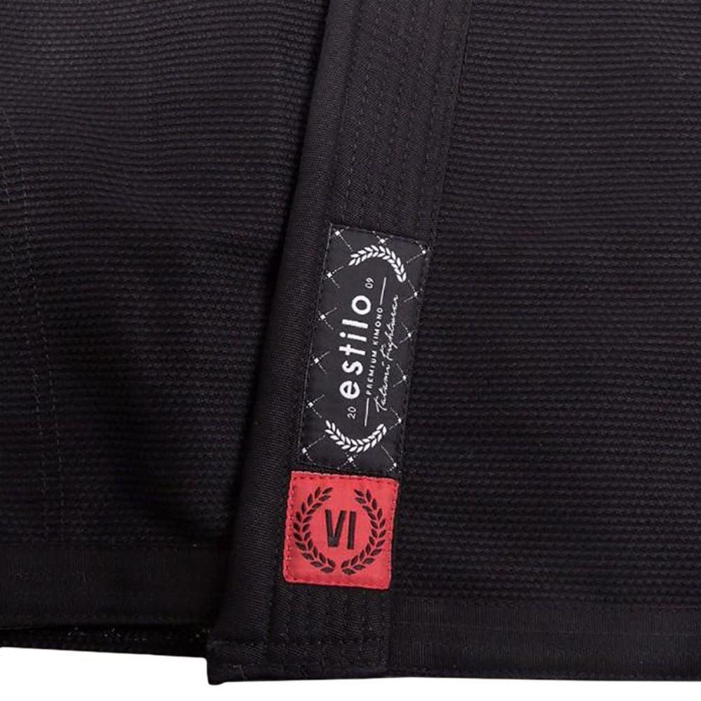 BJJ Gi Tatami Fightwear Estilo Black Label Nero-nero