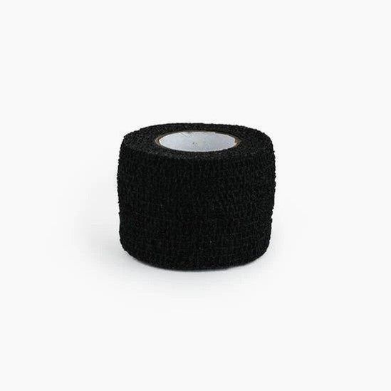 PintoMed - Bendaggio Coesivo - 10 x Nero - garza elastica - 10 rotoli x 7,5 cm x 4,5 m autoadesiva flessibile bende, primo soccorso - Wrap Cohesive Bandage - Confezione da 10