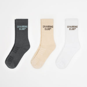 Calzini Boxraw Crew Sparring Club (3 paia) Multicolor-Combat Arena