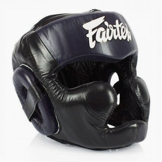 Caschetto Fairtex Diagonal Vision Sparring HG13 Nero-blu