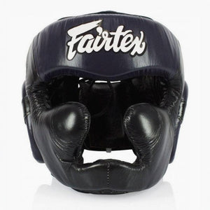 Caschetto Fairtex Diagonal Vision Sparring HG13 Nero-blu