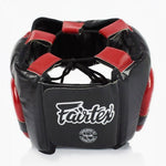Caschetto Fairtex Diagonal Vision Sparring HG13 Nero-rosso