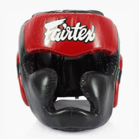 Caschetto Fairtex Diagonal Vision Sparring HG13 Nero-rosso