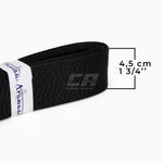 Cintura nera Arawaza satin 44 mm