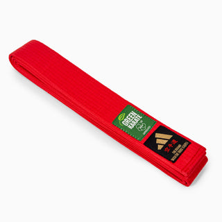 Cintura Adidas Elite WKF Rossa con Kanji