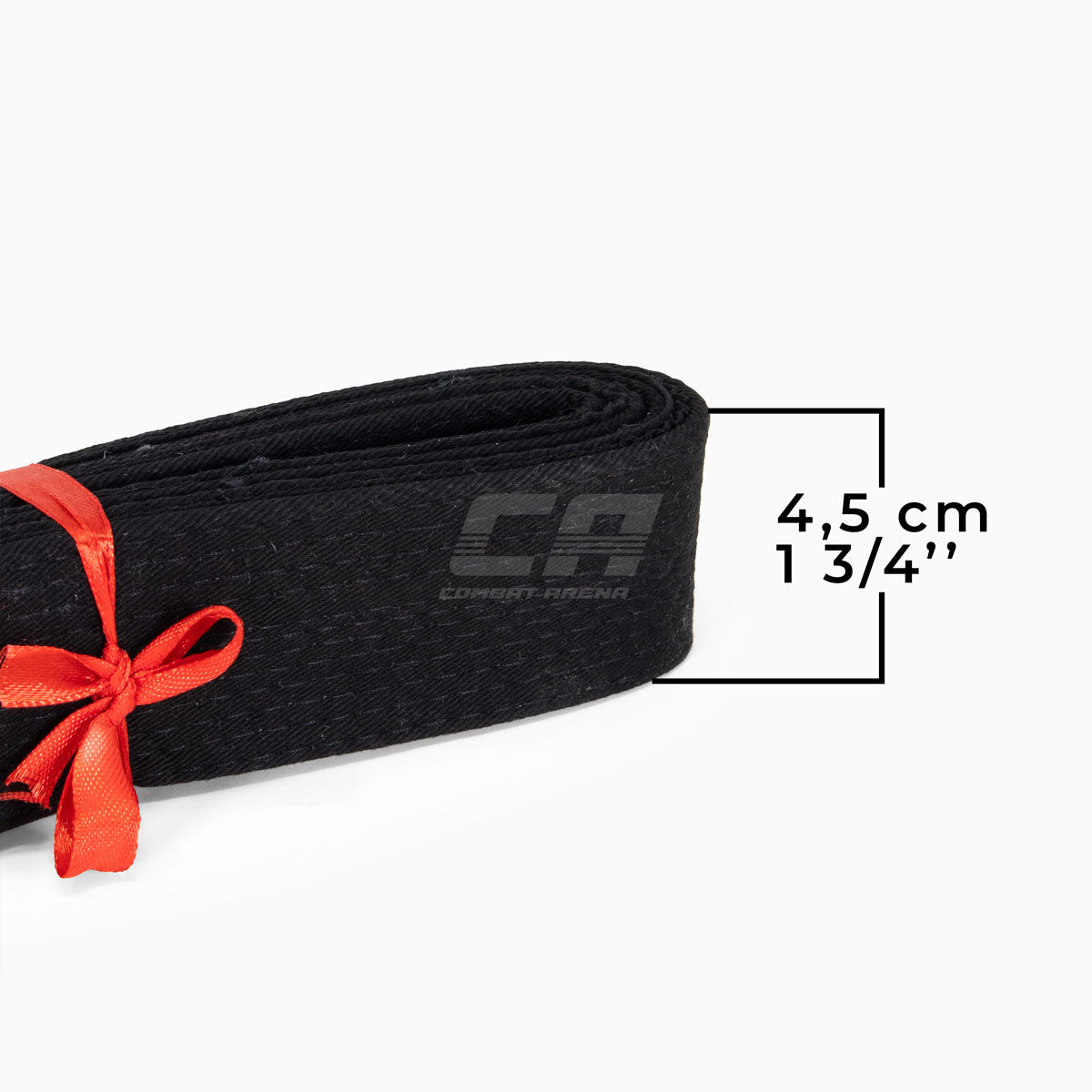 Cintura nera Arawaza cotone 44 mm