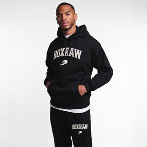 Felpa Boxraw East Street con cappuccio Nero-Combat Arena