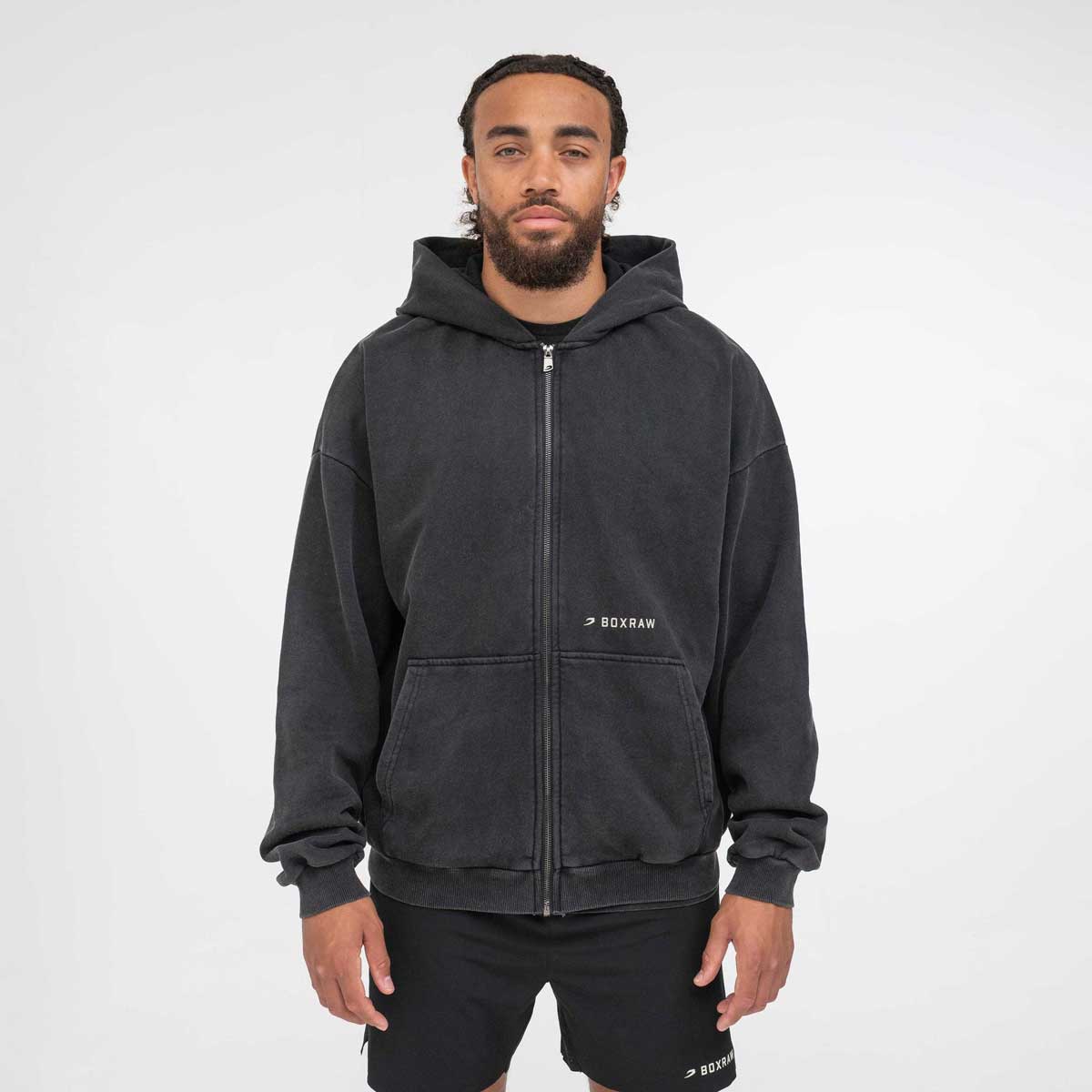 Felpa Boxraw Sparring Club Oversize con cappuccio e zip - Combat Arena