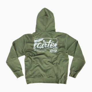 Felpa Fairtex FHS22 con cappuccio Verde-Combat Arena
