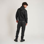 Felpa Leone Balck Lion con cappuccio ABX313 Nero-Combat Arena