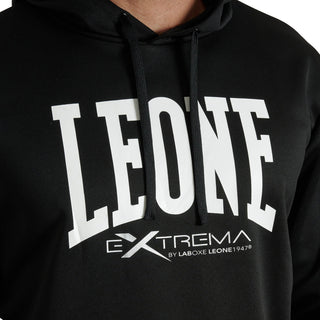 Felpa Leone Logo con cappuccio ABX119 Nero