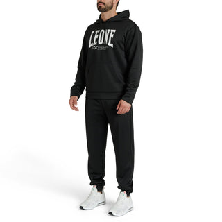 Felpa Leone Logo con cappuccio ABX119 Nero