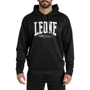 Felpa Leone Logo con cappuccio ABX119 Nero