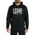 Felpa Leone Logo con cappuccio ABX119 Nero